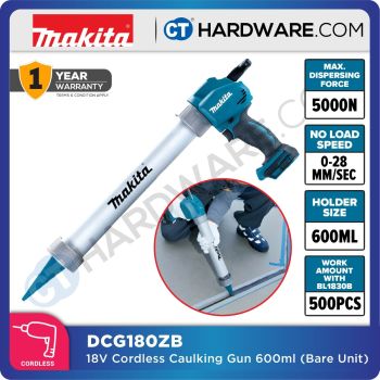 Makita DCG180ZB 18V Cordless Caulking Gun 600ml (Bare Tool)