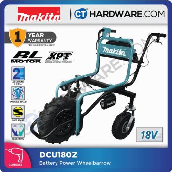 MAKITA DCU180Z BATTERY POWERED WHEELBARROW 18V 130KG WITHOUT BATTERY & CHARGER ( SOLO )