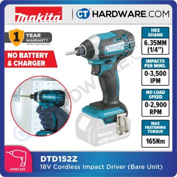 MAKITA DTD152Z 18V XPT Cordless Impact Driver (TOOL ONLY) (LXT SERIES)