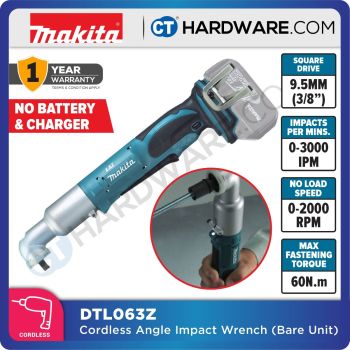  MAKITA DTL063Z 18V Cordless Angle Impact Driver (Tool Only) (LXT SERIES) 