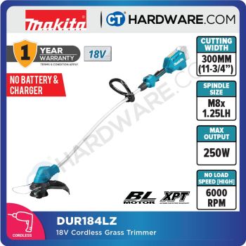 MAKITA DUR184LZ CORDLESS STRING TRIMMER 18V 250W 6000RPM 250W NO BATTERY & CHARGER BRUSHLESS MOTOR XPT