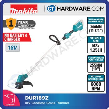 MAKITA DUR189Z CORDLESS GRASS TRIMMER 18V WITHOUT BATTERY & CHARGER [ OPE - OUTDOOR POWER EQUIPMENT ]