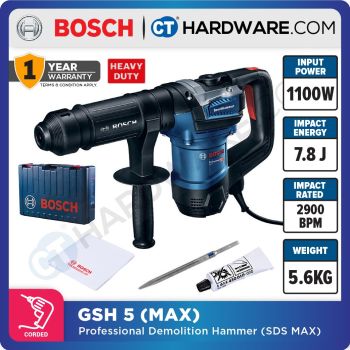 Bosch GSH5 Demolition Hammer SDS Max