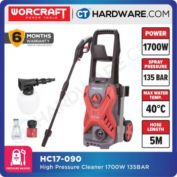 WORCRAFT HC17-090 HIGH PRESSURE CLEANER 1700W | 90BAR | 5.5L/MIN [ HC17090 ]