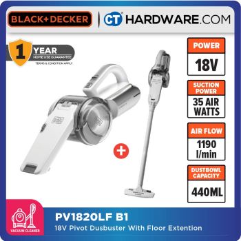 Black+Decker PV1820L-GB 18V Lithium-ion dustbuster Pivot Hand Vacuum