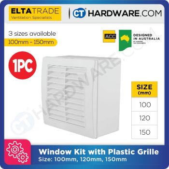 ELTA TRADE WKG (4", 5", 6") WINDOW KIT WITH PLASTIC GRILE [ONLY SUITABLE FOR QIK SERIES RANGE]