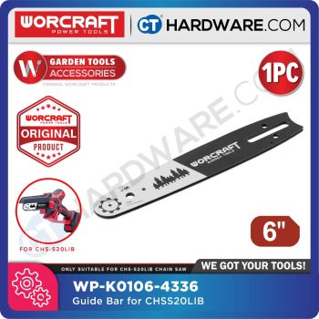 WORCRAFT WP-K0106-4336 ORIGINAL GUIDE BAR 6" SUITABLE FOR CHSS20LIBSOLO CHAIN SAW [ WPK01064336 ]