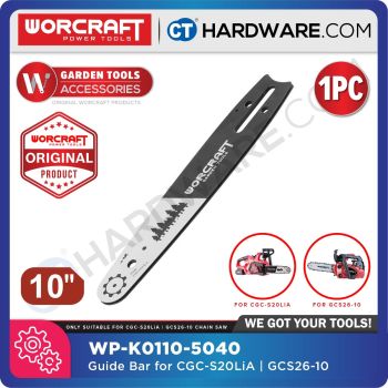 WORCRAFT WP-K0110-5040 ORIGINAL GUIDE BAR 10" SUITABLE FOR CGCS20LIASOLO | GCS2610 CHAIN SAW [ WPK01105040 ]