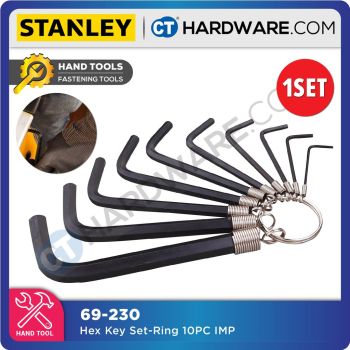STANLEY 69-230 HEX KEY SET-RING 10PC IMP