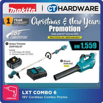 MAKITA COMBO 6 LXT | 18V | CORDLESS DUR192LST GRASS TRIMMER + DUB184Z BLOWER CHRISTMAST & NEW YEAR PROMO