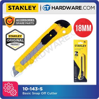STANLEY 10143S BASIC SNAP-OFF KNIFE 18MM  [ 10-143-S ]