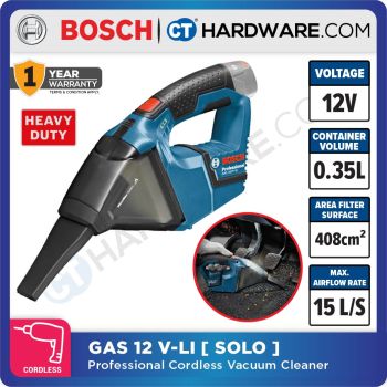 Bosch Cordless Vacuum Cleaner GAS 12 V-LI (Solo) Professional
