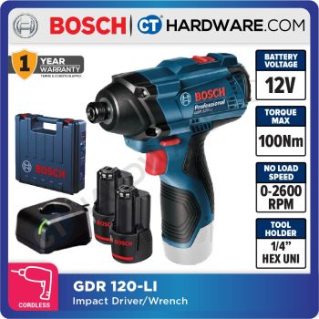 Bosch GDR 120-LI Professional Cordless Impact Driver 