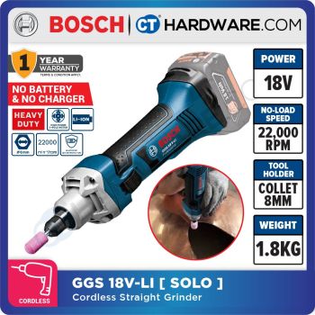 Bosch GGS18VLISOLO Cordless Straight Grinder 