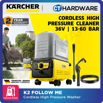 KARCHER K2 Follow Me Cordless High Pressure Washer 60Bar