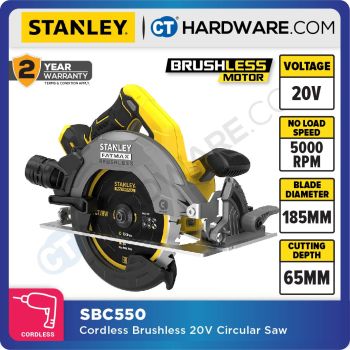 STANLEY SBC550 CORDLESS BRUSHLESS CIRCULAR SAW 20V 185MM ( SBC550-B1 )