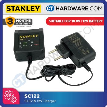 STANLEY SC122 CHARGER 1.25A SUITABLE USE FOR 10.8V / 12V BATTERY