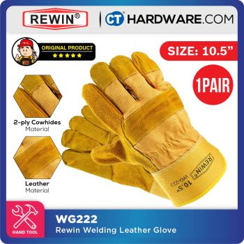 REWIN WG222 HALF LEATHER HAND GLOVE 260MM ( 10.5" )