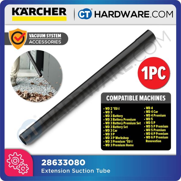 28633080 Tube d'aspiration PVC pour aspirateur Karcher