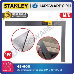 STANLEY 45-600 STEEL CARPENTER SQUARE 24" X 16" / 600MM X 400MM [ M/E ] 45600