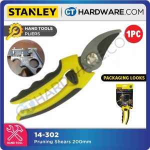 Stanley  14302 PRUNING SHEARS BYPASS 200MM 8" [ 14-302-23 ]