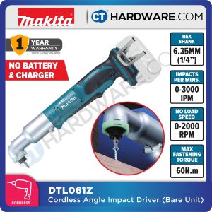 MAKITA DTL061Z 18V Cordless Angle Impact Driver (LXT SERIES TOOL ONLY)
