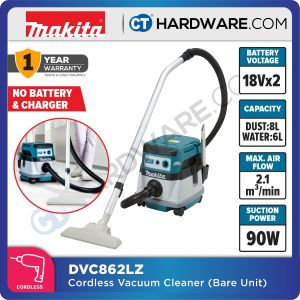Makita DVC862LPT2/ LRT2/ LZ 18V Cordless Vacuum Wet/Dry