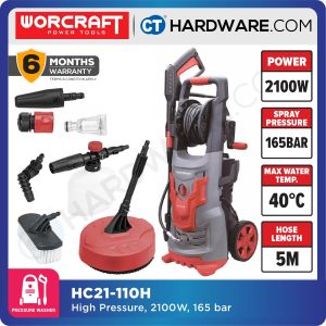 WORCRAFT HC21-110H HIGH PRESSURE CLEANER 2100W | 110BAR | 6.5L/MIN [ HC21110H ]
