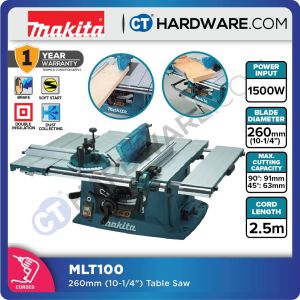 Makita MLT100 255mm Table Saw WITHOUT Table Stand