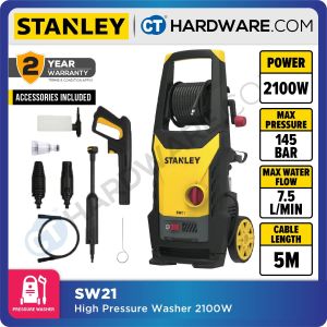 Stanley SW21 PREMIUM 145Bar 2100W Induction Motor Pressure Washer