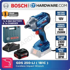 Bosch GDS250LI SOLO Professional Cordless Impact Wrench 18V (No Battery & No Charger)