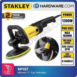 STANLEY SP137 CORDED POLISHER 180MM (7") | 1300W