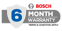 Bosch Warranty 6months